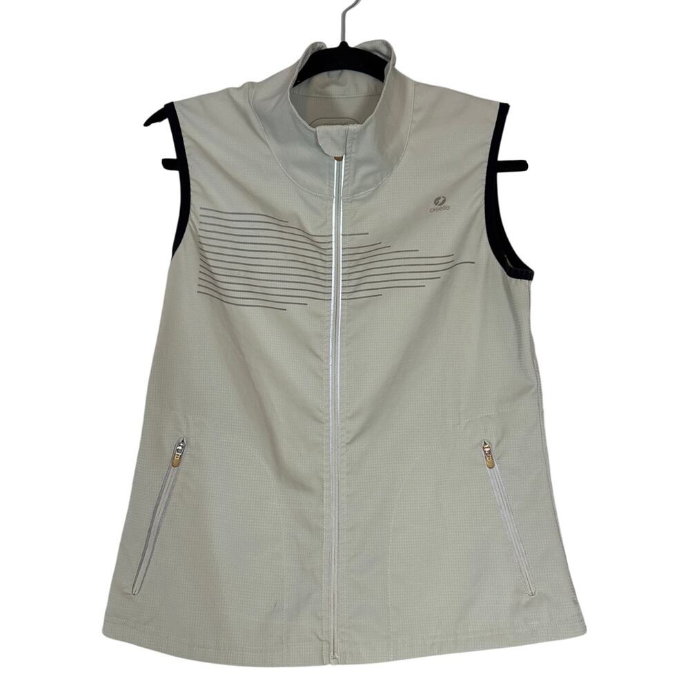 Oiselle Reflective Running Vest Womens Small Full Zip Pockets Gilman Lightweight